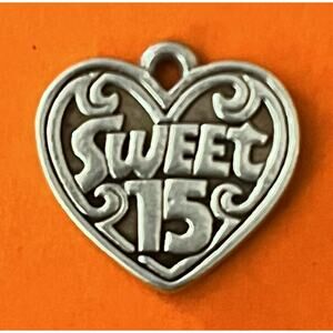 James Avery Retired Silver Sweet 15 Charm